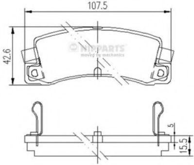 Гальмiвнi колодки дисковi BLUEPRINT арт. J3612008