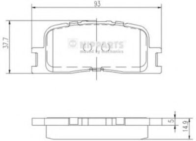 Гальмiвнi колодки дисковi BOSCH арт. J3612024