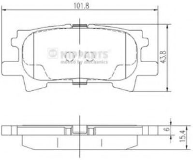 Гальмiвнi колодки дисковi BREMBO арт. J3612031