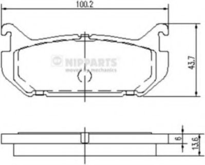 Гальмiвнi колодки дисковi BREMBO арт. J3613007