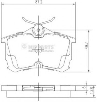 Гальмiвнi колодки дисковi RIDER арт. J3614015