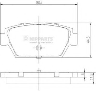 Гальмiвнi колодки дисковi TOKO CARS арт. J3615000