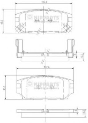 Гальмівні колодки DELPHI арт. J3615007