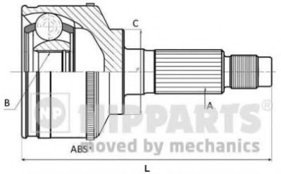 К-т шарнiрний привiдного валу JAPANPARTS арт. J2820500