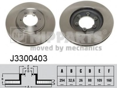 Гальмiвнi диски BOSCH арт. J3300403