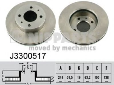 Гальмiвнi диски BREMBO арт. J3300517