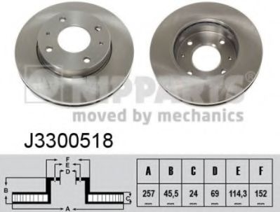 Гальмiвнi диски BREMBO арт. J3300518