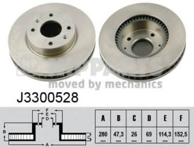 Гальмівний диск BREMBO арт. J3300528