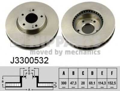 Гальмівний диск BOSCH арт. J3300532