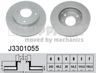 Гальмiвнi диски TOKO CARS арт. J3301055