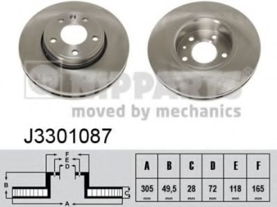 Гальмiвнi диски TRW арт. J3301087