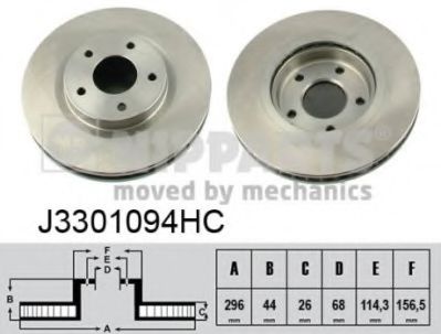 Гальмівний диск BOSCH арт. J3301094HC