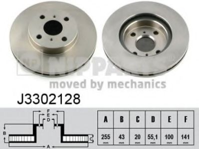 Гальмiвнi диски ABS арт. J3302128