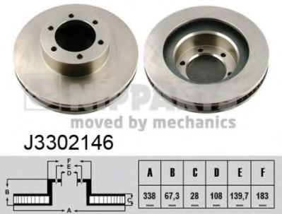 Гальмівний диск BREMBO арт. J3302146