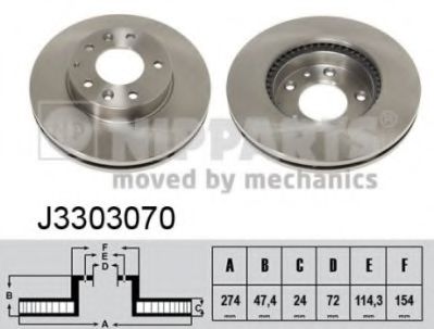 Гальмiвнi диски ABS арт. J3303070