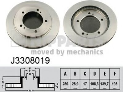 Гальмiвнi диски CIFAM арт. J3308019