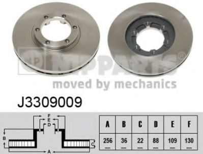 Гальмiвнi диски TRW арт. J3309009