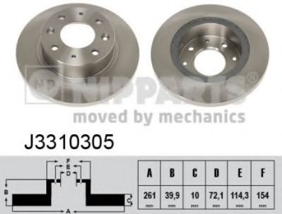 Гальмiвнi диски BOSCH арт. J3310305