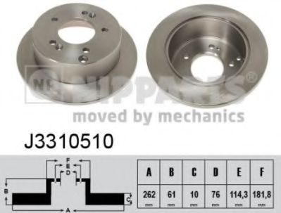 Гальмiвнi диски BOSCH арт. J3310510