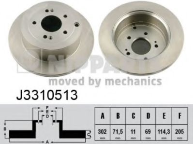 Гальмiвнi диски TRW арт. J3310513