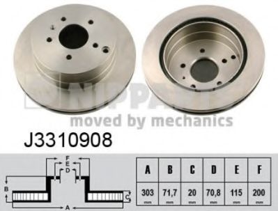 Гальмiвнi диски FEBIBILSTEIN арт. J3310908