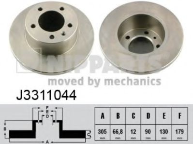 Гальмiвнi диски заднi COMLINE арт. J3311044