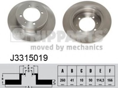 Гальмiвнi диски ABS арт. J3315019