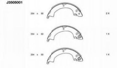 Гальмівні колодки  арт. J3505001