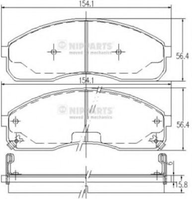 Гальмiвнi колодки дисковi JAPANPARTS арт. J3600310