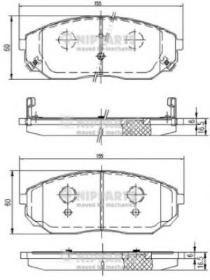 Гальмівні колодки FERODO арт. J3600318