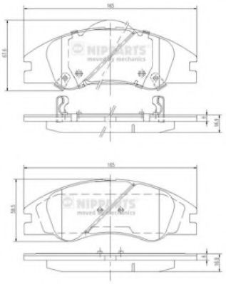 Гальмівні колодки BOSCH арт. J3600326