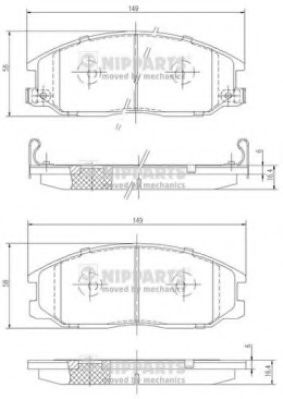 Гальмівні колодки TRW арт. J3600526