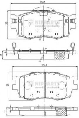 Гальмiвнi колодки дисковi BLUEPRINT арт. J3600542