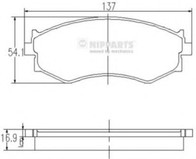 Гальмівні колодки JAPANPARTS арт. J3601042