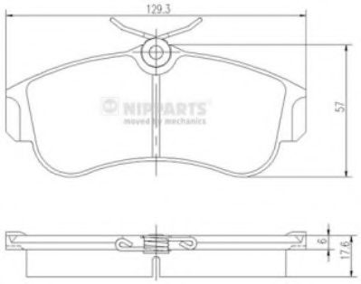 Гальмівні колодки BREMBO арт. J3601051