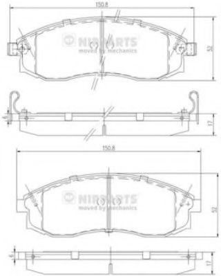 Гальмівні колодки JAPANPARTS арт. J3601066