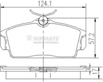 Гальмiвнi колодки дисковi BLUEPRINT арт. J3601068