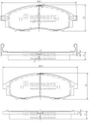 Гальмівні колодки BREMBO арт. J3601088