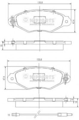 Гальмiвнi колодки дисковi RIDER арт. J3601093