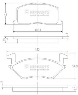 Гальмівні колодки BREMBO арт. J3602057