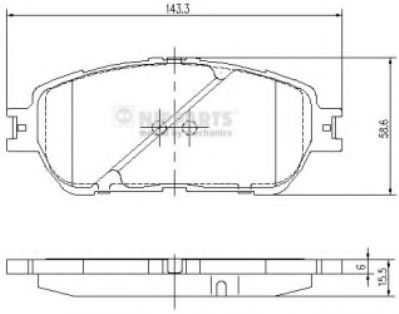 Гальмiвнi колодки дисковi BLUEPRINT арт. J3602121