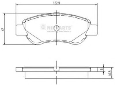 Гальмiвнi колодки дисковi BREMBO арт. J3602122