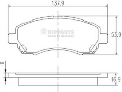 Гальмівні колодки BREMBO арт. J3607012