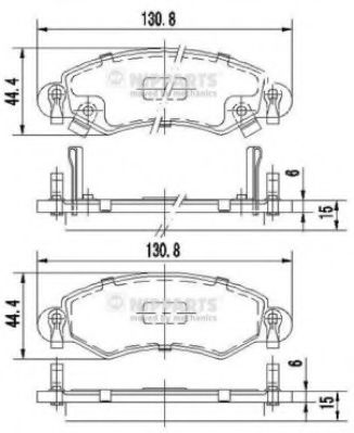 Гальмівні колодки BLUEPRINT арт. J3608025