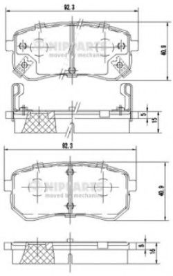 Гальмівні колодки JAPANPARTS арт. J3610307