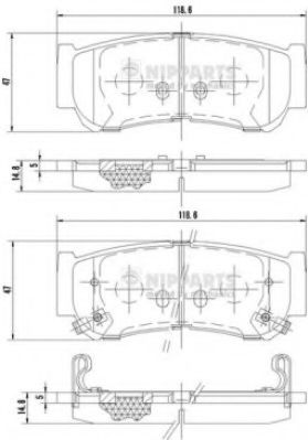 Гальмiвнi колодки дисковi AUTOX арт. J3610517