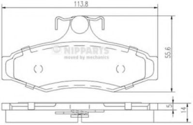 Гальмівні колодки BLUEPRINT арт. J3610901