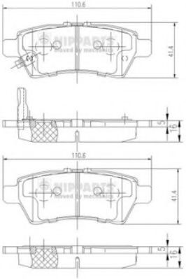 Гальмівні колодки COMLINE арт. J3611050