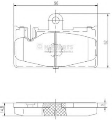 Гальмiвнi колодки дисковi TRW арт. J3612029