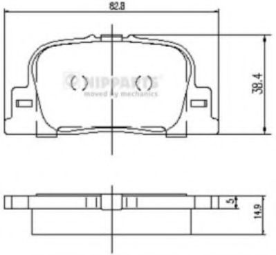 Гальмівні колодки BOSCH арт. J3612032